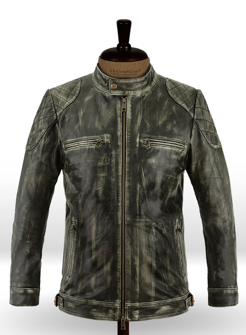 William Charcoal Leather Jacket William Charcoal Leather Jacket