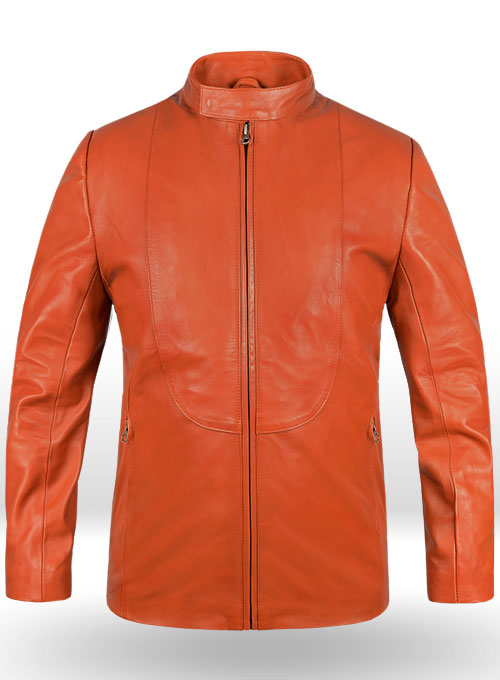 Bright Orange Leather Jacket #706 Bright Orange Leather Jacket #706