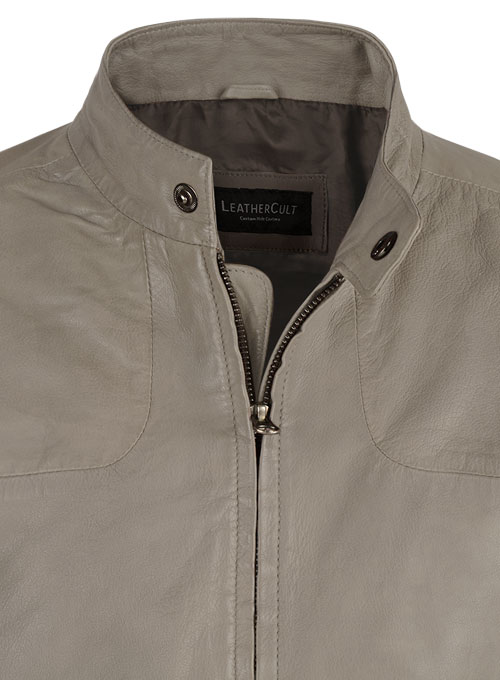 Croma Gray Washed & Wax Tom Cruise Fallout Leather Jacket Croma Gray Washed & Wax Tom Cruise Fallout Leather Jacket